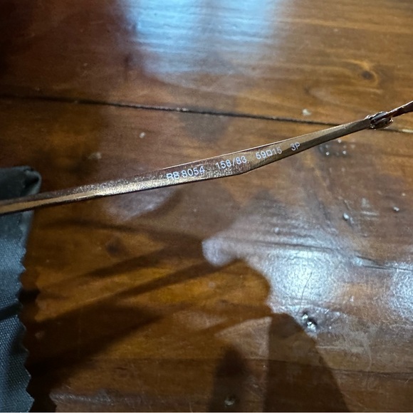 RAY-BAN Titanium Matte Gold / Brown Gradient RB8054 - Picture 10 of 12